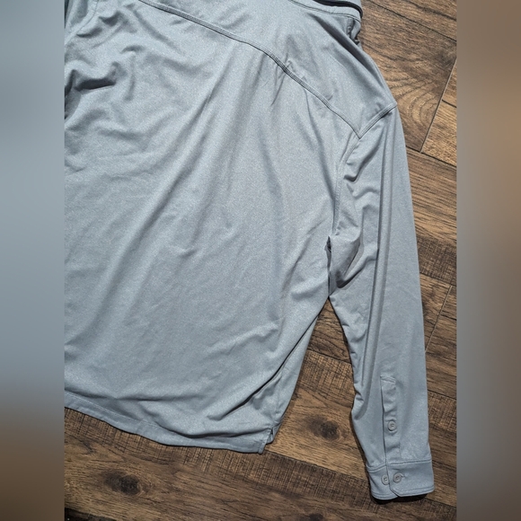 Duluth Trading Co Shirt Men's XL Button Long Sleeve Collared Gray Standard Fit - Picture 12 of 14